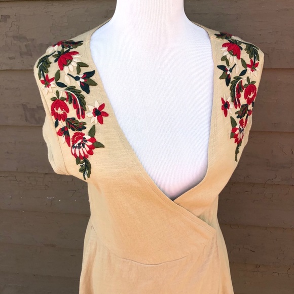 Zara Knit faux wrap with flower appliqués! - Picture 3 of 6